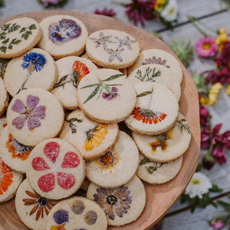 Edible Botanical Cookies