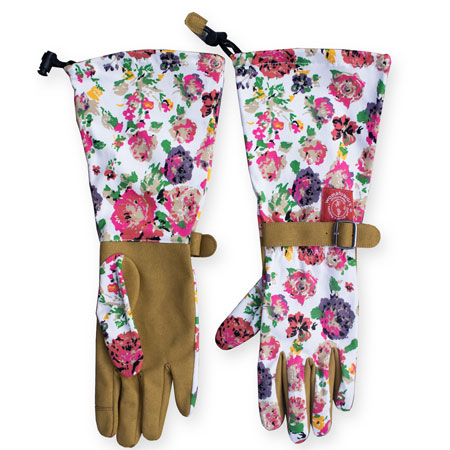 Cottage Rose Arm-saver Garden Gloves