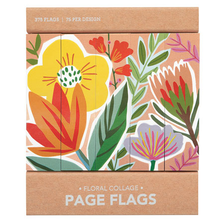 Floral Collage Page Flags