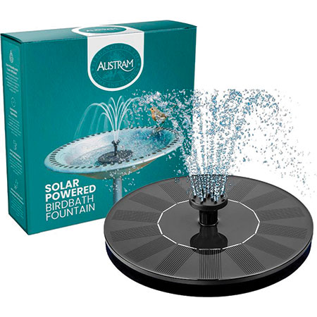 Solar-Powered Bird Bath Fountain