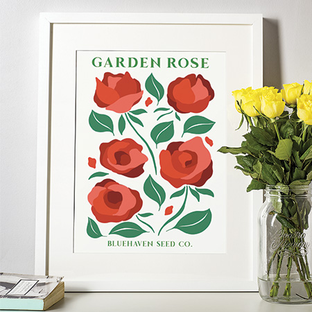 Flower Garden Seed Pack Art Prints